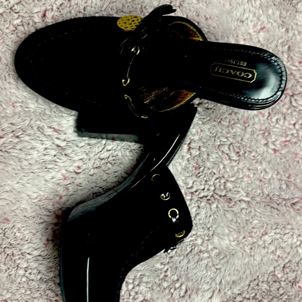 Coach Jodey Suede Clogs - Like New